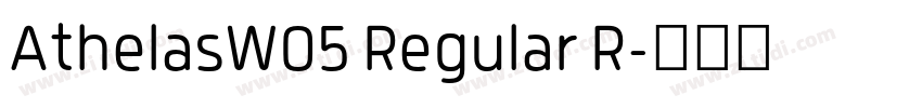 AthelasW05 Regular R字体转换